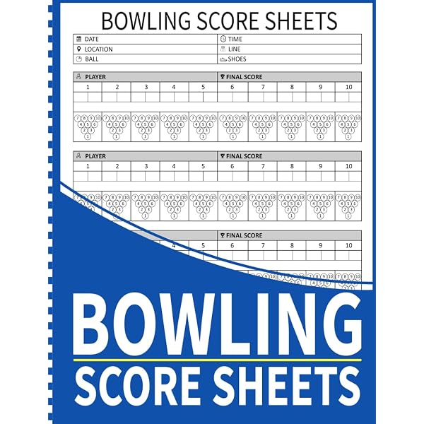 Bowling Score Cards – 100 Schede Per Il Punteggio Ufficiali (CCS) – Non Perdetevi Mai Più Un Tiro!