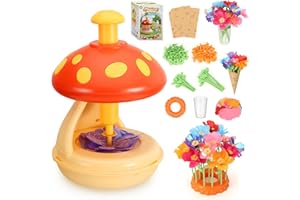DIY Flower Bouquet Craft Kit for Girls, Maypott Mushroom Flower Pressing Kit Flower Garden Building Toys Arts & Crafts Toys f