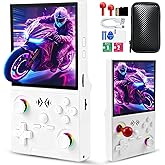 UYTGXEN XF40V Retro Handheld Game Console with 2*Detachable Long Joysticks, 4.0-Inch HD IPS Screen Retro Gaming Console, Preloaded Classic Games with Multiple Emulator, Pocket Video Gaming