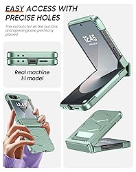 Vizvera for Samsung Galaxy Z Flip 6 Case with Hinge