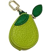 Coin Purse Keychain, Fruit Keychain, Cute Coins Purse Keychain, Mini Coin Purse Keychain, Leather Bag Charm Y2k Accessories (Green Avocado)