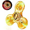 SCIONE LED Fidget Spinners, Light Up Sensory Fidget Toys for Kids, Glow in The Dark Toys for Kids 4-8-12, ADHD Anxiety Stress Relief Toys for Adults, Valentine School Classroom Exchange Gifts for Kids
