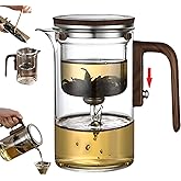 DRNKNSTX Enchanted Tea Pot, Creative Witchcraft Magic Glass Teapot, Detachable Loose Tea Glass Tea Infuser, Ideal for Tea Steeper -20oz (approx. 600 ml)