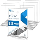 EHWINE 10 Pack Acrylic Sign Holder