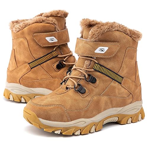 HOBIBEAR Kids Snow Boots Boys Girls Winter Boots Outdoor Warm
