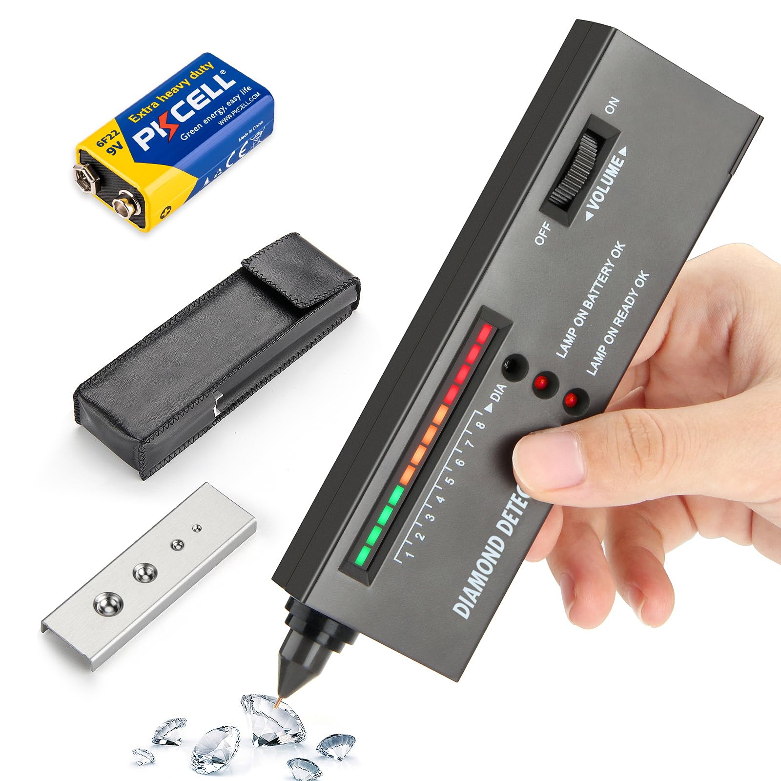Photo 1 of Diamond Tester, Professional Jewelers' Gemstone Detector, High Accuracy Diamond Tester Pen Professional (Metal Detection Limitation)
