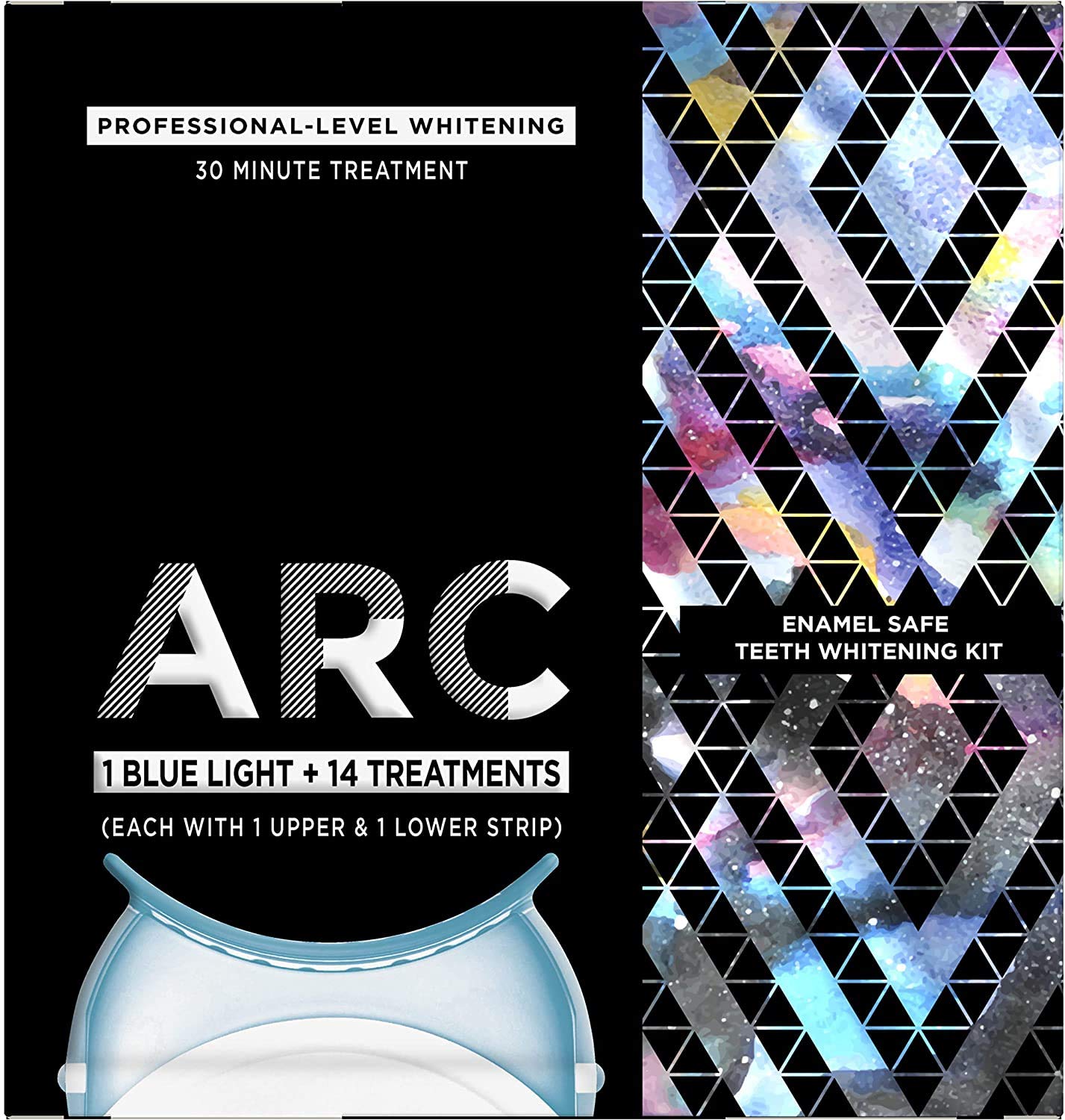 ARC Blue Light Teeth Whitening Kit, 1 Blue Light + 14 Treatments