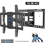 Mounting Dream Full Motion TV Mount Wall Bracket TV Wall Mounts for 42-75 Inch TV, Premium TV Bracket, Fits 16, 18, 24 inch Wood Stud Spacing with Articulating Arm up to VESA 600x400mm, 132 lbs MD2298
