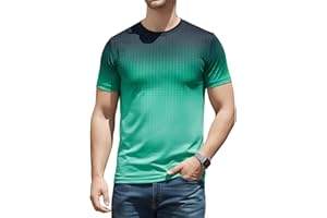 ACOCOPY Men's Athletic T-Shirts Moisture Wicking Quick Dry Crewneck Short Sleeve T-Shirt Gym Workout Tee Shirt for Sports