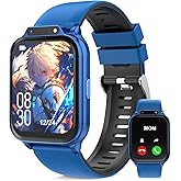 Smart Watch for Kids 1.85" with Fitness Tracker, Sleep Monitor, 22/100+ Sport Modes, DIY Dial, IP68 Waterproof, Step Counter, Heart Rate, Camera, with/Without APP, Gift for 3-12 Years Old Boys Girls