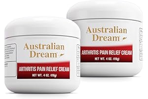 Australian Dream Arthritis Pain Relief Cream - Soothing & Non-Greasy - Powerful Topical Arthritis Pain Relief - Good for Muscle Aches or Joints - 4 oz Jars (2 Pack)