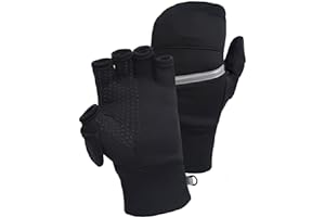 TrailHeads Men's Convertible Mittens | Recycled Fingerless Gloves for Running