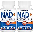 2200mg Liposomal NAD+ Supplement,NAD Supplement for Cellular Energy, Aging Defese,120 Capsules