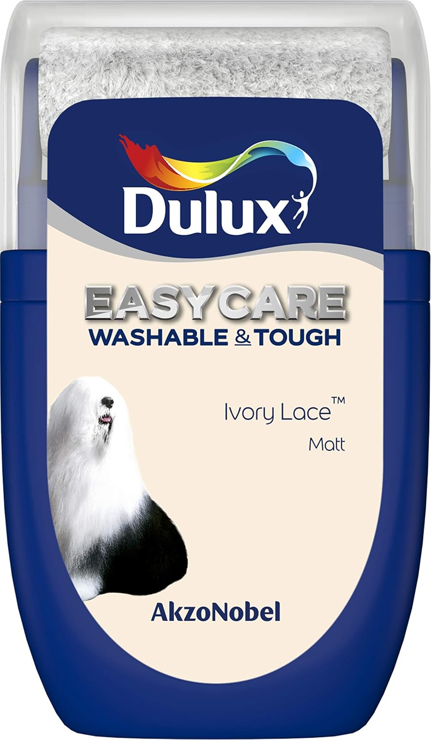 Dulux 5290889 Easycare Washable & Tough Tester Paint, Ivory Lace, 30