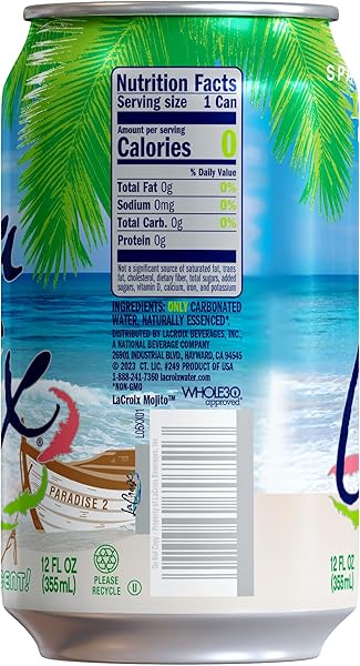 LACROIX SPARKLING WATER, MOJITO, 12 FL OZ (PACK OF 12)