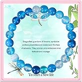 SODLYUE Dragonfly Bracelet for Women Dragonflies Lover Gifts Jewelry for Her Best Friend Sister Women, Blue