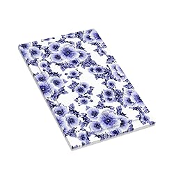 Abstract Blue White Flower 1 Gang Light Swich Cover