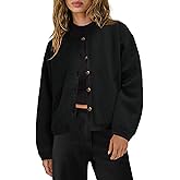 Yanekop Womens Sherpa Jacket Button Down Fleece Winter Coat Fuzzy Jackets Chunky Cardigan Sweaters Open Knit Sweater