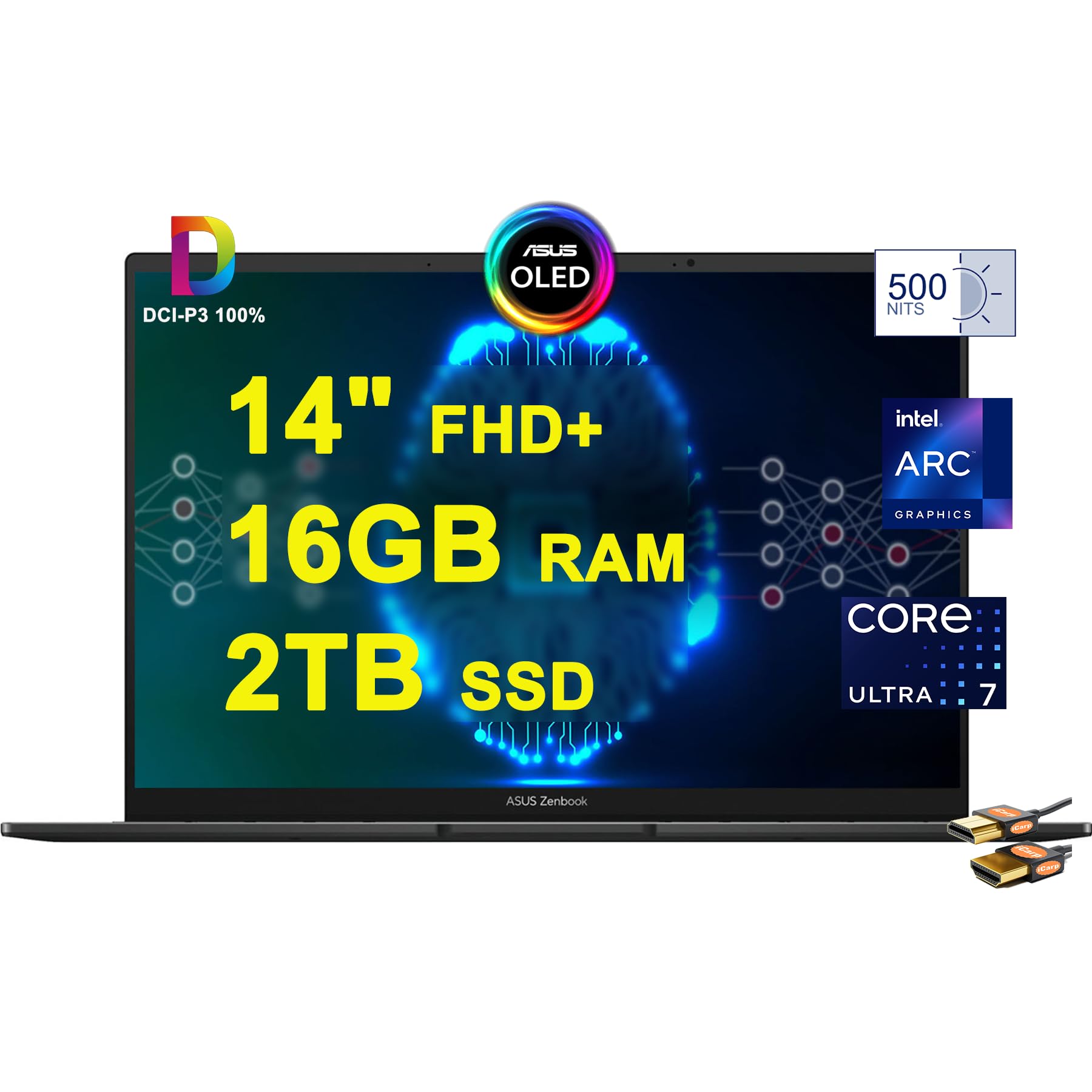 ASUS Zenbook 14 OLED Copolit AI PC Laptop