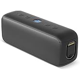 BOGASING G6 Bluetooth Speaker, Portable Wireless Speakers with 30W Loud Stereo Sound, 35H Playtime, IPX6 Waterproof, Bluetooth 5.3, EQ, TF-Card, AUX, USB Stick, Outdoor Speaker for Party (Black)