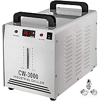 VEVOR Water Chiller CW-3000 Industrial Chiller 9L Thermolysis Type Water Chiller 50W/0.9A Current Recirculating Chiller…