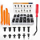 GOOACC 240PCS Bumper Retainer Clips Car Plastic Rivets Fasteners Push Retainer Kit 12 Popular Sizes Auto Push Pin Rivets Set -Door Trim Panel Fender Clips for GM Ford Toyota Honda Chrysler