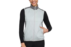 Little Donkey Andy Windproof Sleeveless Vest Jacket for Women, Water-Repellent Stretch Sports Vest for Cycling, Running