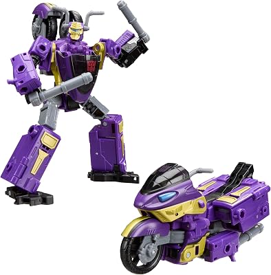 Age of The Primes, Sideways, Figura Convertible Clase Viajero de 14,5 cm, Figura de acción con 2 Figuras Mini-con, Juguetes Robots, A Partir de 8 años