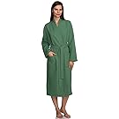 TowelSelections Women's Robe, Kimono Waffle Spa Bathrobe, Made in Turkey