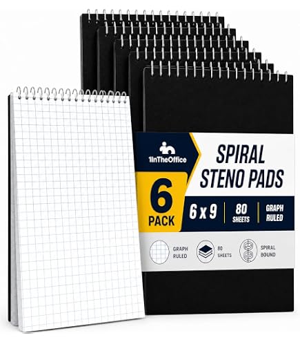 Amazon.com : 1InTheOffice Graph Paper Notepad 6