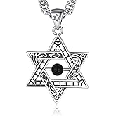 CELESTIA 925 Sterling Silver Tetragrammaton Pendant/Tetragrammaton Rings/Masonic Necklace/Pentagram Jewelry for Women Men