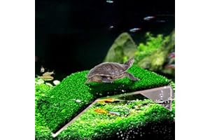 FRIRODSAY Turtle Basking Platform Lawn Turtle Resting Basking Platform Simulation Grass Turtle Ramp Turtle Ramps Tortoise Habitat Turtle Terrace Turtle Tank Accessories