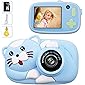 子供用 デジタルカメラ キッズカメラ 約2600万画素 2.4インチ IPS画面 1080P HD トイカメラ 写真 動画 連写 タイマー撮影 16GB SDカード付 自撮りレンズ付 誕生日 クリスマス プレゼント 日本語取り扱い説明書付き ブルー