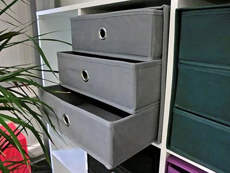 möbelando Faltbox Aufbewahrungsbox Spielzeugbox Regalbox Box Staubox Officebox One II (Anthrazit)