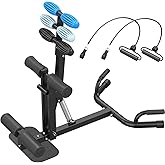 Upgrade Deep Squat Machine for Women, Adjustable Squat Assist Trainer with 4 Resistance Levels, Glute & Leg Workout Equipment, Core & Push Up Exercise Machine for Home Gym Fitness