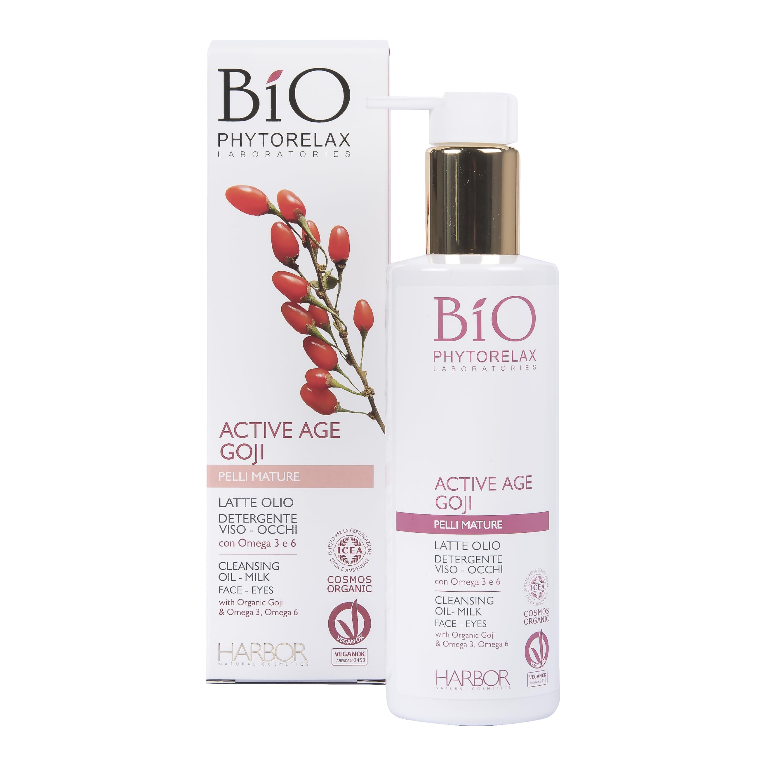 Bio Phytorelax Active Age Goji Reinigungs-Ölmilch 200 ml