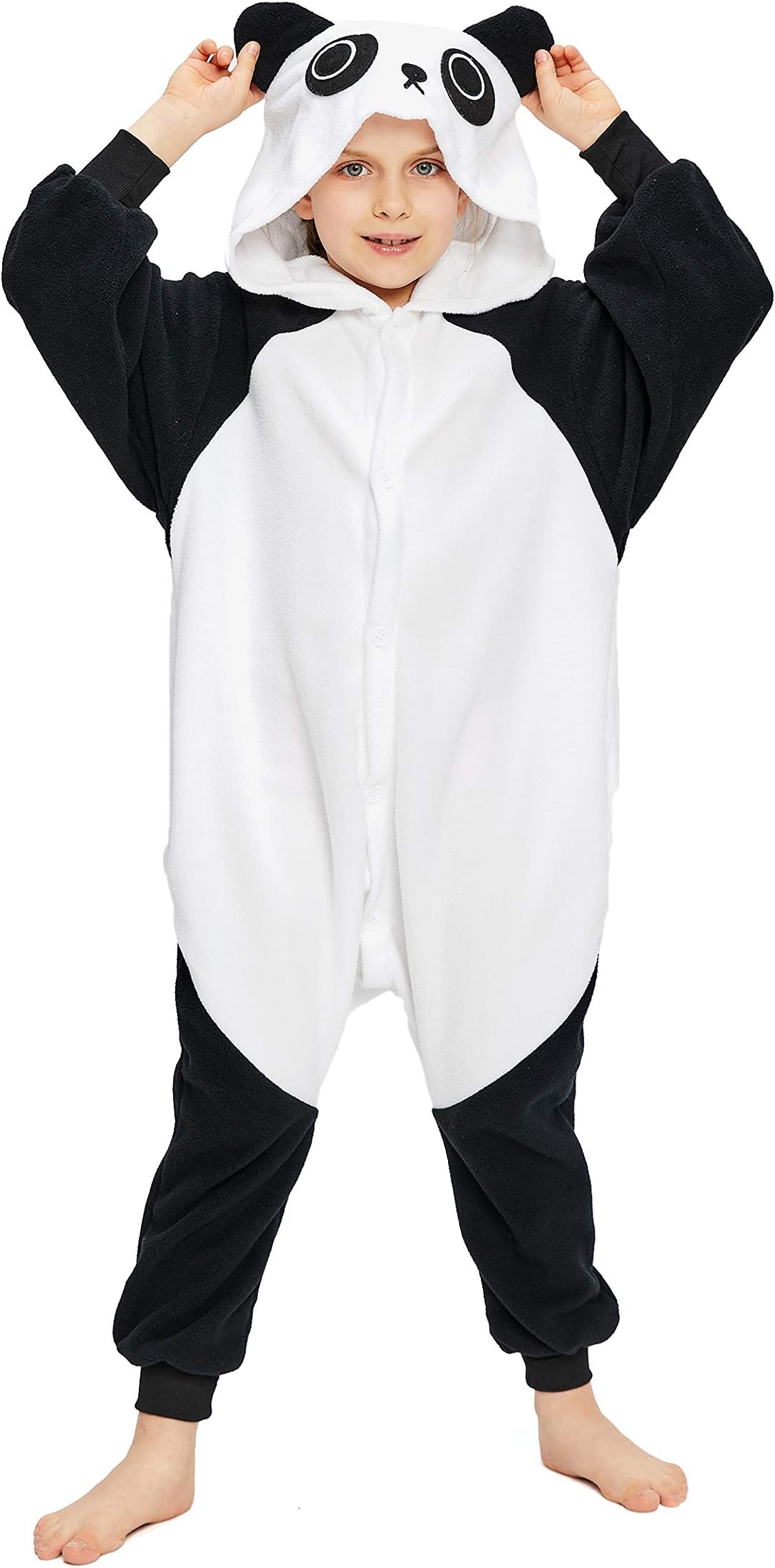 Unisex Kids Animal Onesie Pajamas One Piece Plush Cosplay Costume