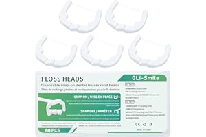 Ultraclean Access Flosser Refill Heads, Effective Plaque Removal for Proper Oral Care & Hygiene, Durable Flosser Refill Heads
