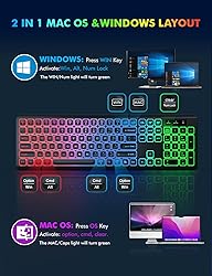 Wireless Keyboard and Mouse Combo - RGB