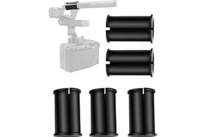 Etour 6 Pcs Microphone Shock Mount Rubber Spacer Tube Microphone Sleeve Washer Compatible with Sony Camcorder Rode NTG, Sennheiser MKH Shotgun Mic FX3,FS7,FX6,FX8,FX9,NX80,FS5