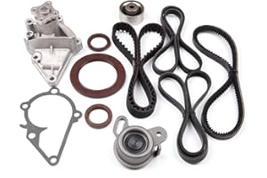 ASTOU Timing Belt Kit w/Water Pump Fit for Hyundai for Accent 1.6L 2001 2002 2003 2004 2005 2006 2007 2009 2010 2011 Replace Timing Belt OEM - TS26282