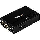 StarTech.com High Resolution VGA to Composite (RCA) or S-Video Converter - PC to TV Video Adapter - 1600x1200 RGB to TV (VGA2