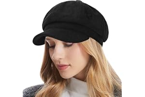 Rimosnn Corduroy Newsboy Hats for Women Cabbie Hat Chemo Headwear Beret Baker Hat