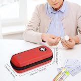 MEDMAX Epipen Case Hard Shell EVA Travel Organizer Red Holds 2 EpiPens view 7