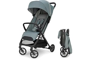 Inglesina Quid³ Stroller, Galaxy Gray - Compact Reclining Travel Stroller for Baby & Toddler 0-55 lbs, One Hand fold, Car seat Compatible, Airplane Overhead, Lightweight, Foldable, XL UPF 50+ Canopy