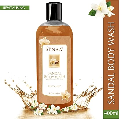 Synaa Sandal Body Wash for Healthy Glowing Soft Skin (400 ml)