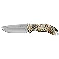 Camillus MASK 9" Drop Point Blade Durable Rust&Corrosion-Resistant 420 Stainless Steel Hunting Hiking Fishing Camping Fixed Blade Knife with Protective Sheath