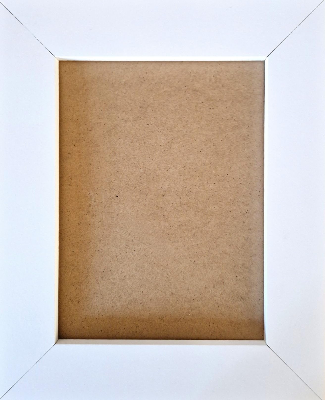 Aryllis Premium 7x5 Photo Frame, White, U.K. Manufactured, Free Standing and Wall Hanging Picture Frame