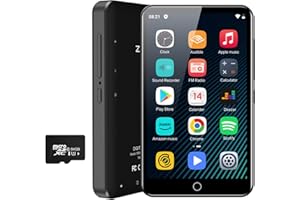 MP3 Player Bluetooth with Spotify, ZAQE 4.0" IPS MP3 Player with Bluetooth and WiFi, Audible,Browser(Removable),Amazon Music, MP4 Music Player Up to 512GB