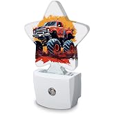 SKYDAWNY Cartoon Car Plug-in Night Light with Dusk-to-Dawn Sensor for Bathroom,Bedroom and Hallway Sleep Friendly Lamp for Women/Girls/Boys Gift,0.5w